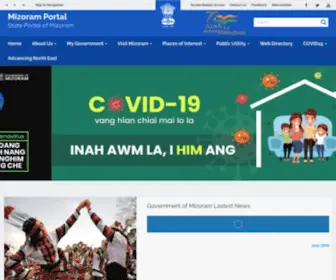 Mizoram.gov.in(Of Mizoram) Screenshot