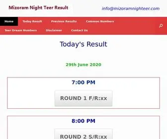 Mizoramnighteer.com(Mizoram Night Teer) Screenshot