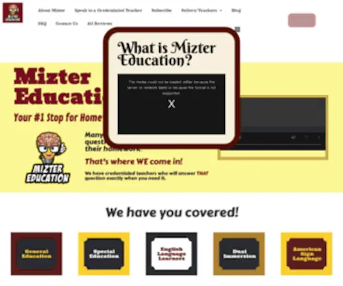 Miztereducation.com(Where Education Meets Excellence) Screenshot