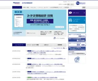 Mizuho-IR.co.jp(みずほリサーチ&テクノロジーズ) Screenshot