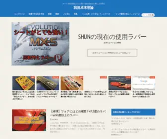 Mizuno-Shunsuke.com(我流卓球理論) Screenshot