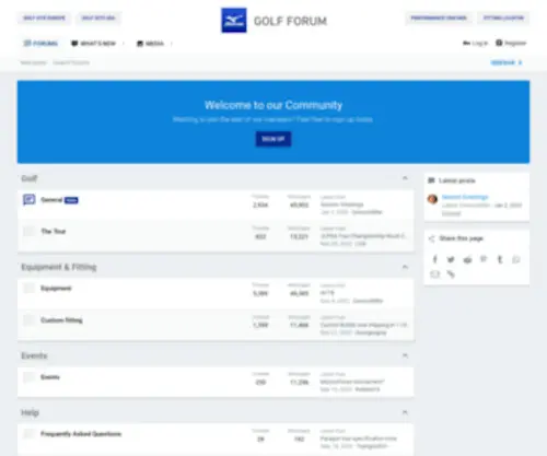 Mizunoforum.com(Mizuno Golf Forums) Screenshot