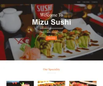 Mizusushifood.com(Mizu Sushi) Screenshot