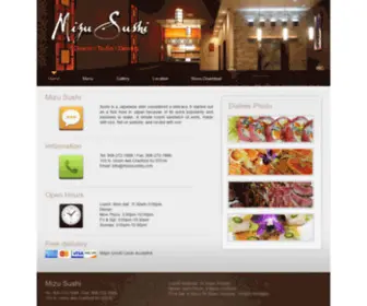 Mizusushinj.com(Mizu Sushi) Screenshot