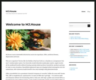 MJ.house(Your online resource for vaporizers and CBD) Screenshot