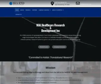 Mjarnd.org(MJA Healthcare Research & Development INC) Screenshot