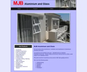 Mjbaluminium.co.za(MJB Aluminium and Glass) Screenshot