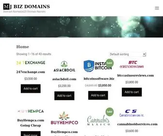 MjbizDomains.com(MJ Biz Domains) Screenshot