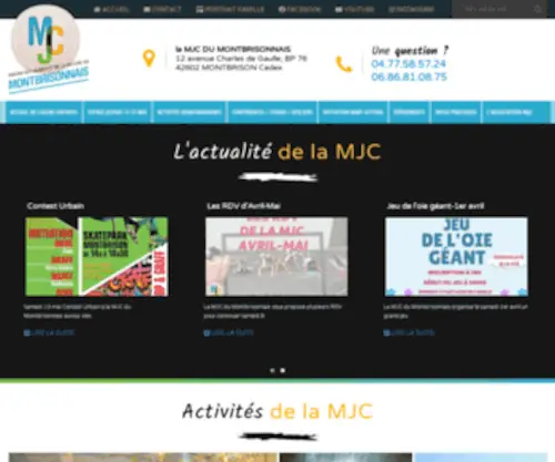 MJC-Montbrison.com(MJC du Montbrisonnais) Screenshot