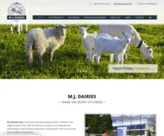 Mjdairies.com(M.J.Dairies) Screenshot