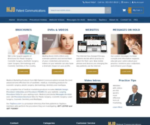 MJDPC.com(Cosmetic Surgery Brochures) Screenshot