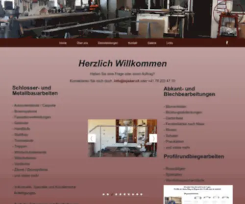 Mjeker.ch(Über Uns) Screenshot