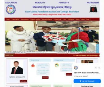 MJFSC.edu.bd(Mazid Jarina Foundation School & College) Screenshot