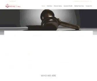 Mjhalllaw.com(Law Office of Michael J) Screenshot