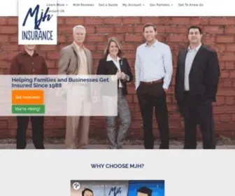 Mjhins.com(Mjh insurance) Screenshot