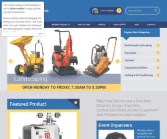 Mjhire.co.uk(MJ Hire Centres) Screenshot