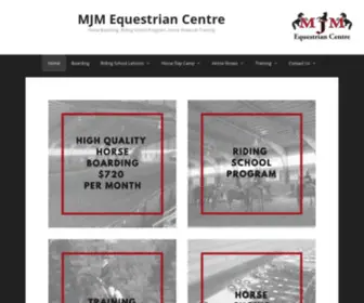 Mjmequestriancentre.com(Horse Boarding) Screenshot