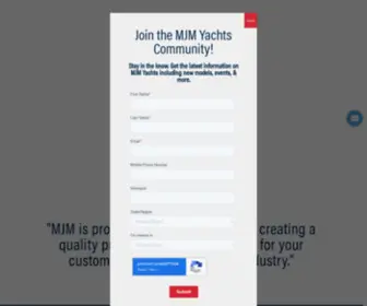 MJmyachts.com(MJM Yachts) Screenshot