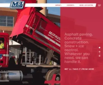 Mjpaving.com(M&J Asphalt Paving) Screenshot