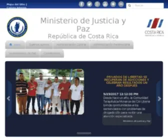 MJP.go.cr(Ministerio de Justicia y Paz) Screenshot