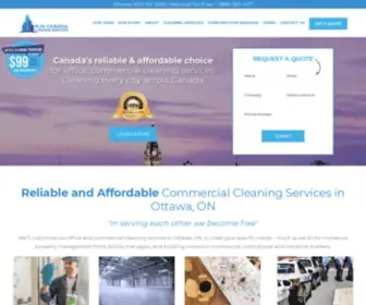 MJscanada.com(Commercial Cleaning Services) Screenshot