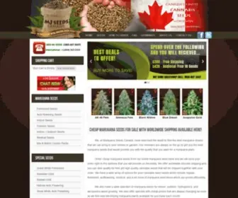 Mjseedscanada.ca(Marijuana Seeds Canada) Screenshot