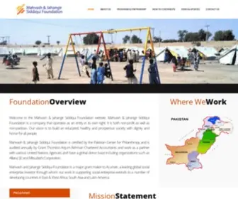 MJSF.org(Mahvash & Jahangir Siddiqui Foundation is a company that operates as an entity in its own right) Screenshot