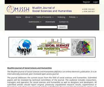 MJSshonline.com(Muallim Journal of Social Sciences and Humanities) Screenshot