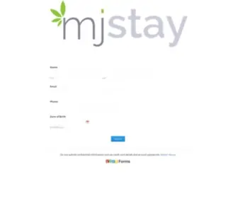 MJstay.com(Marijuana Friendly Lodging and Accommodations) Screenshot