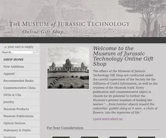 MJtgiftshop.org(The Museum of Jurassic Technology Gift Shop) Screenshot