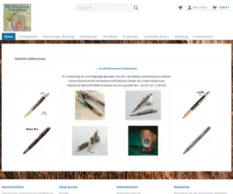 MK-Kleinkunst.com(MK-Kleinkunst Onlineshop Drechselbausätze hochwertige Bausätze Schreibgerätebausatz) Screenshot