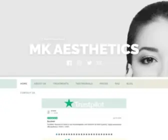 Mkaesthetics.co.uk(MK Aesthetics) Screenshot