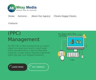 Mkaymedia.com(M Kay Media Digital Marketing Agency in India) Screenshot