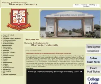 MKbhavuni.edu.in(Maharaja Krishnakumarsinhji Bhavnagar University) Screenshot
