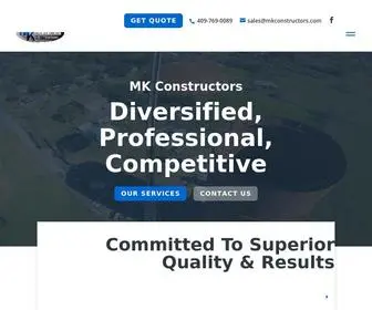 Mkconstructors.com(MK Constructors) Screenshot