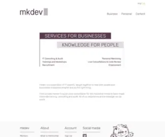 Mkdev.me(DevOps, Public Cloud and Cloud Native Consulting and audits) Screenshot