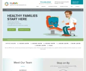 MKdpearland.com(Dentist Office in Pearland) Screenshot