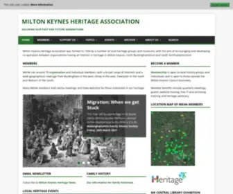 Mkheritage.org.uk(Milton Keynes Heritage Association) Screenshot