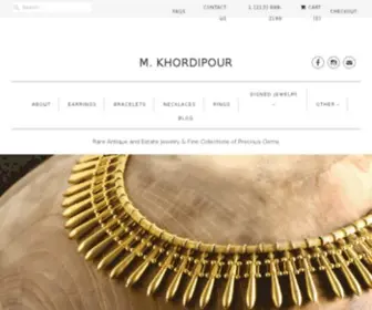 Mkhordipour.com(Estate diamond jewelry) Screenshot