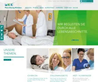 MKkliniken.de(Startseite) Screenshot