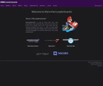 Mkleaderboards.com(Mario Kart Leaderboards) Screenshot