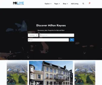 Mklive.co.uk(Discover Milton Keynes) Screenshot