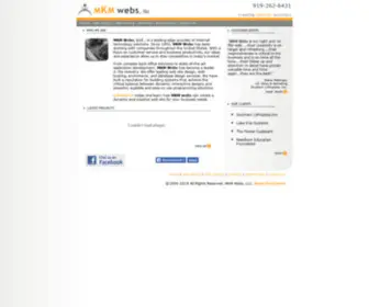 MKmwebs.com(North Carolina Web Page Design) Screenshot