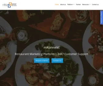 Mkonnekt.com(Restaurant Marketing) Screenshot