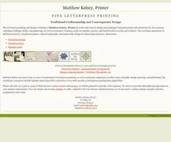 MKprinter.com(Fine Letterpress Printing) Screenshot