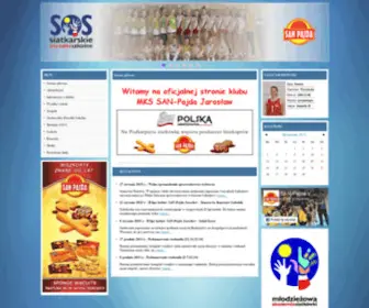 MKS-Jaroslaw.pl(Oficjalna strona klubu MKS SAN) Screenshot