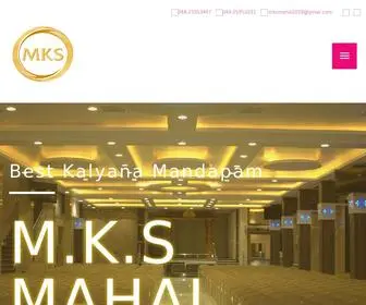 MKsmahal.com(Wedding Venue) Screenshot