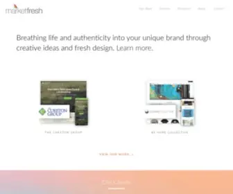 MKTfresh.com(We are a branding and design agency) Screenshot