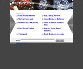 Mktopp.com(The Leading MKT OPP Site on the Net) Screenshot