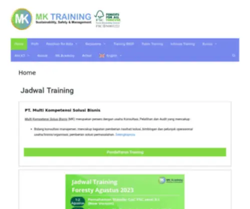 MKtraining.co.id(MK Training) Screenshot